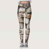 Oude muur van de achtergrond van Ringen Leggings (Voorkant)