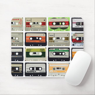 Oude muzieccassettes muismat