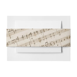  oude muziek bladmuziek uitnodigingen wikkel