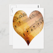 oude muziek briefkaart (Voorkant / Achterkant)