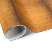 Oude  muziek cadeaupapier (Rol Hoek)