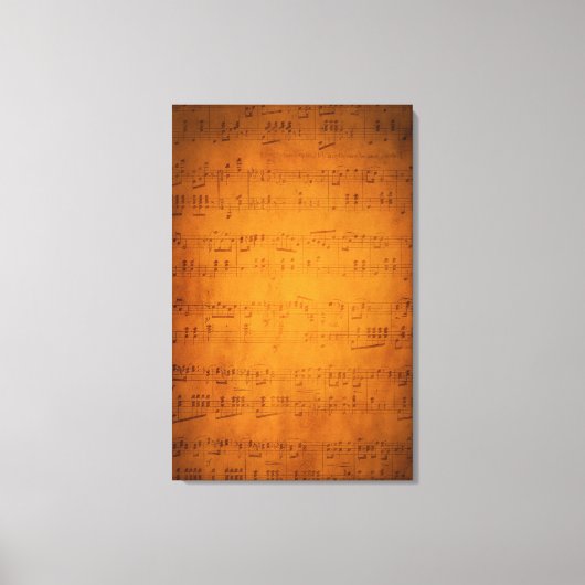 Oude  muziek canvas afdruk (Voorkant)