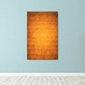 Oude  muziek canvas afdruk (Insitu (Houten vloer))