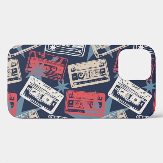 Oude Muziek Cassettes  Naadloos Case-Mate iPhone Case (Achterkant (horizontaal))