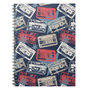 Oude Muziek Cassettes Naadloos Notitieboek