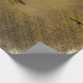 Oude muziek en kraai cadeaupapier (Hoek)