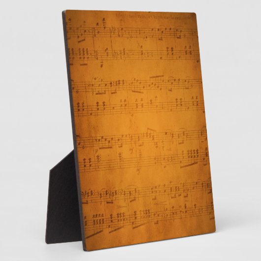 Oude muziek fotoplaat (Zijkant)