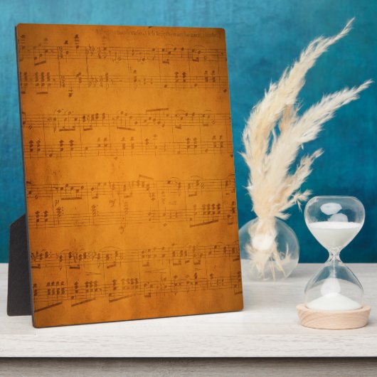 Oude  muziek fotoplaat (Zijkant)