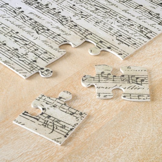 oude muziek legpuzzel (Zijkant)