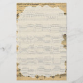 Oude muziek papier briefpapier (Voorkant)