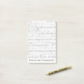 Oude muziek post-it® notes (Op bureau)