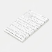 Oude muziek post-it® notes (Schuin)