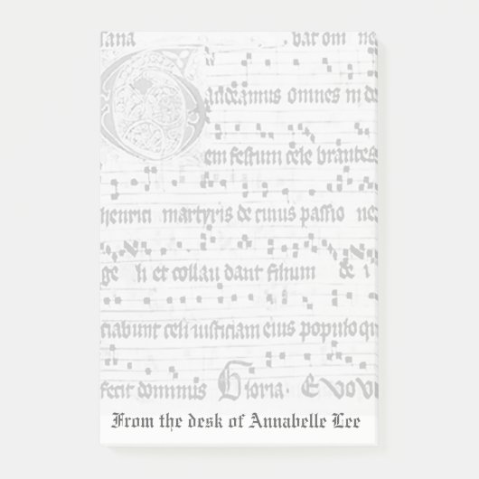 Oude muziek post-it® notes (Voorkant)