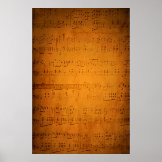 Oude  muziek poster (Voorkant)