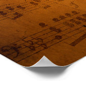 Oude  muziek poster (Hoek)