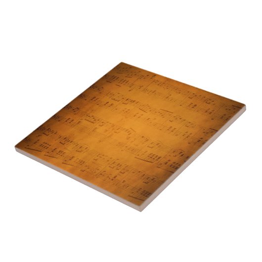 Oude muziek tegeltje (Zijkant)