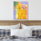 oude muziekinstrumenten canvas afdruk (Insitu (Slaapkamer))