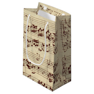 Oude Muzieknoten - Bach Bladmuziek Klein Cadeauzakje