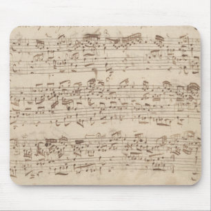 Oude Muzieknoten - Bach Bladmuziek Muismat