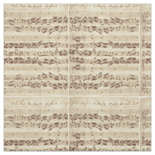 Oude Muzieknoten - Bach Bladmuziek Stof