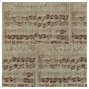 Oude Muzieknoten - Bach Bladmuziek Stof