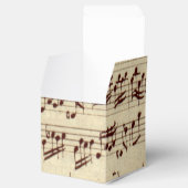 Oude Muzieknoten - Bach-muziekblad Bedankdoosjes (Geopend)