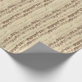 Oude Muzieknoten - Bach-muziekblad Cadeaupapier (Hoek)
