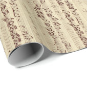 Oude Muzieknoten - Bach-muziekblad Cadeaupapier (Rol Hoek)