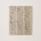 Oude Muzieknoten - Bach-muziekblad Legpuzzel (Verticaal)