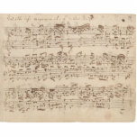 Oude Muzieknoten - Bach-muziekblad Staand Fotobeeldje<br><div class="desc">Oud muziekblad van Johann Sebastian Bach. Originele muzikale notatie van deze beroemde klassieke componist.</div>