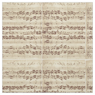 Oude Muzieknoten - Bach-muziekblad Stof