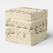 Oude Muzieknoten - Muziekblad voor Chopin Bedankdoosjes (Achterkant)
