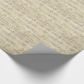 Oude Muzieknoten - Muziekblad voor Chopin Cadeaupapier (Hoek)