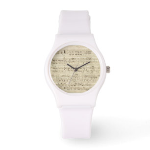 Oude Muzieknoten - Muziekblad voor Chopin Horloge