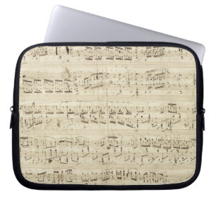 Oude Muzieknoten - Muziekblad voor Chopin Laptop Sleeve
