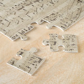 Oude Muzieknoten - Muziekblad voor Chopin Legpuzzel (Zijkant)