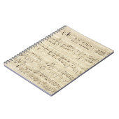 Oude Muzieknoten - Muziekblad voor Chopin Notitieboek (Linkerzijde)