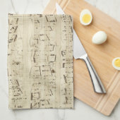 Oude Muzieknoten - Muziekblad voor Chopin Theedoek (Quarter Fold)