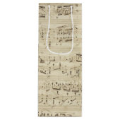 Oude Muzieknoten - Muziekblad voor Chopin Wijn Cadeautas (Voorkant)
