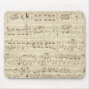 Oude muzieknotities - Chopin-muziekblad Muismat