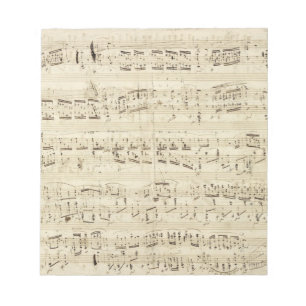Oude muzieknotities - Chopin-muzieksheet Notitieblok