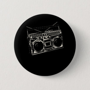 Oude muziekradio  Hip Hop Bass Ronde Button 5,7 Cm