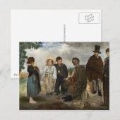 Oude muzikant Edouard Manet Briefkaart (Voorkant / Achterkant)