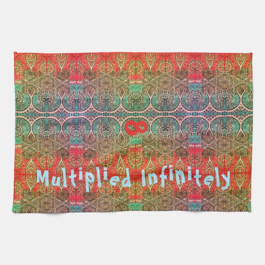 Oude Mystery Tapestry Multiplied Inoneindig Theedoek (Horizontaal)