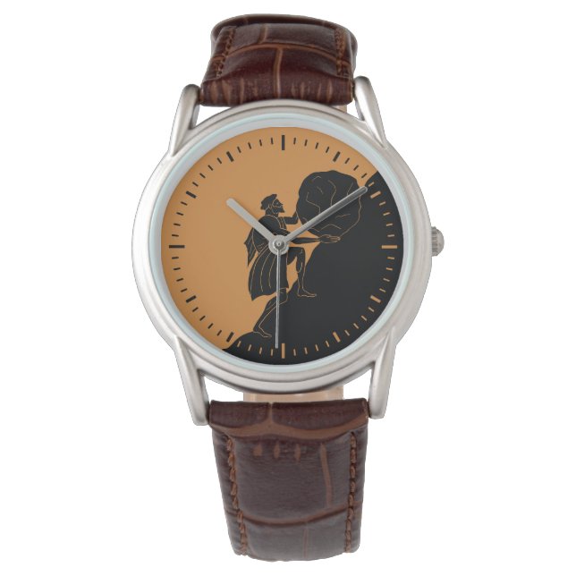 Oude Mythologie Sisyphus Horloge (Voorkant)