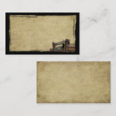 Oude naaimachine en -fabric - Prim Biz-kaarten Visitekaartje (Voorkant / Achterkant)