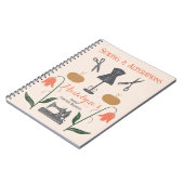 Oude Naaimachine Kleermaakster Kleermaker Notitieboek (Linkerzijde)