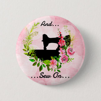 Oude Naaimachine Quiltambacht Thema Ronde Button 5,7 Cm