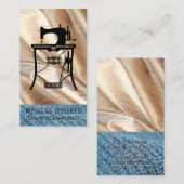 Oude Naaimachine | Stoffen Visitekaartje (Voorkant / Achterkant)