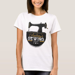 Oude Naaimachine VOEG NAAM TOE Naaister Kleermaker T-shirt